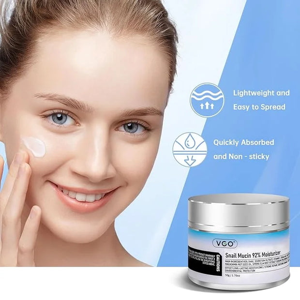 VGO Snail Mucin 92% Moisturizer + 1% Pure Retinol Eye Cream - Product Image