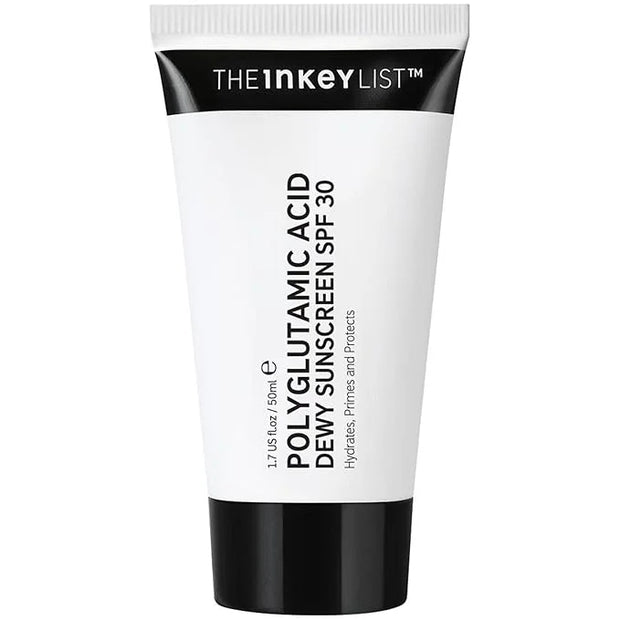 The INKEY List Dewy Sunscreen SPF 30, Lightweight and Non-Greasy Sunscreen Formula with Polyglutamic Acid, Glycerin and Sq...