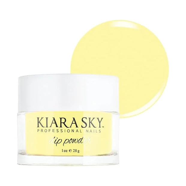 Kiara Sky Long Lasting Nail Dip Powder Yellow Tones 1 oz, Main Squeeze - Product Image