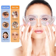 Reusable Eye Gel Cooling Pads and Silicone Eye Patches 6 Pairs, Eye Wrinkle Patches Reusable Under Eye Mask Plump Fine Lin...