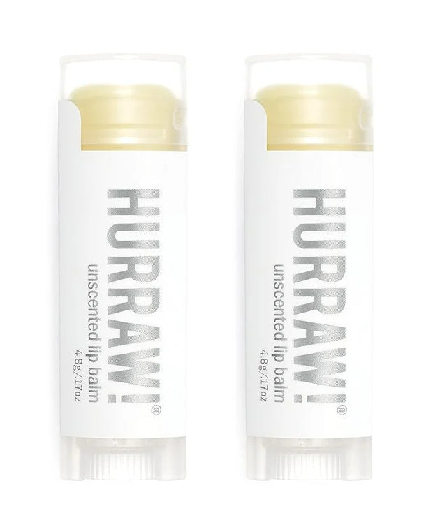 Hurraw! Unscented Lip Balm, 2 Pack: Palm