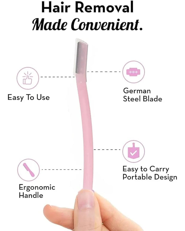 GENDA Razors for Women, Dermaplane Razor, Eyebrow Razors, Peach Fuzz Remover, Dermaplaning Tool for Face Skin Care (Pack o...