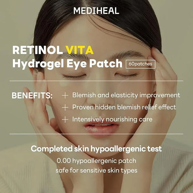 Mediheal Vita Collagen Under Eye Patches & Madecassoside Blemish Toner Pad for Daily Blemish Care - Product Image