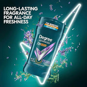 Degree Men Antiperspirant Deodorant Stick Deep Cedar & Lavender 4 Count 72-Hour Sweat and Odor Protection Deodorant for Me...