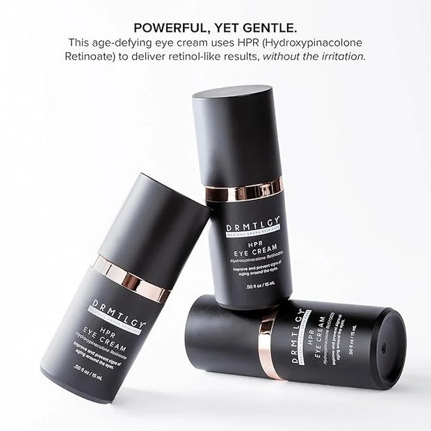 DRMTLGY Bright Eyes Set: HPR Eye Cream & Brightening Eye Masks - Target Dark Circles, Puffiness, Wrinkles, and Bags Under ...