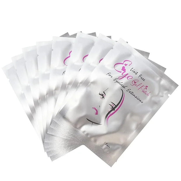 50 Pair V Shape Under Eye Gel Pads Hydrogel Eye Patches For Eyelash Extension, Lint Free Under Hydrogel Eye Mask Pads Lash...