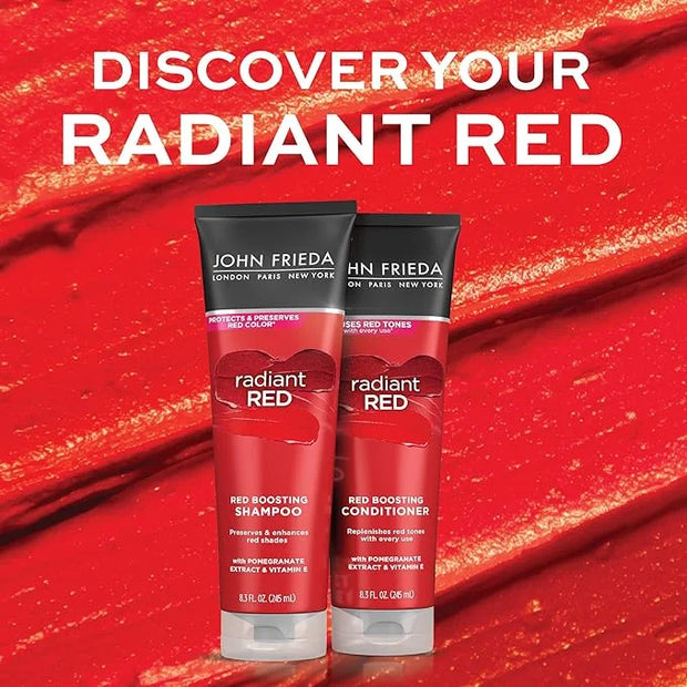 John Frieda Radiant Red, Color Boosting Conditioner, Hydrates and Enhances Red Tones with Pomegranate Extract and Vitamin ...