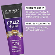 John Frieda Frizz Ease Secret Weapon Touch-Up Crème, Smoothing Cream for Flyaways, Frizz-Free & Split Ends, Infused with A...