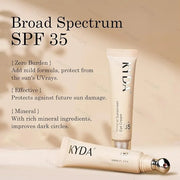 KYDA Mineral Sunscreen Eye Cream, 3-in-1 Anti-Aging Eye Cream, SPF 35, for Dark Circle and Fine Lines, Light - Product Image
