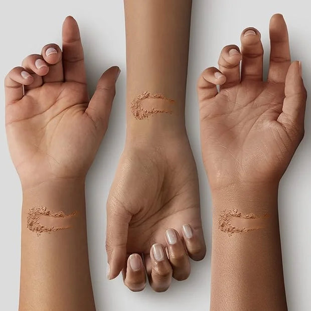 Mineral Fusion Pressed Powder Foundation, Deep 3 - Tan/Deep Skin w/Golden Undertones, Age Defying Foundation Makeup with M...