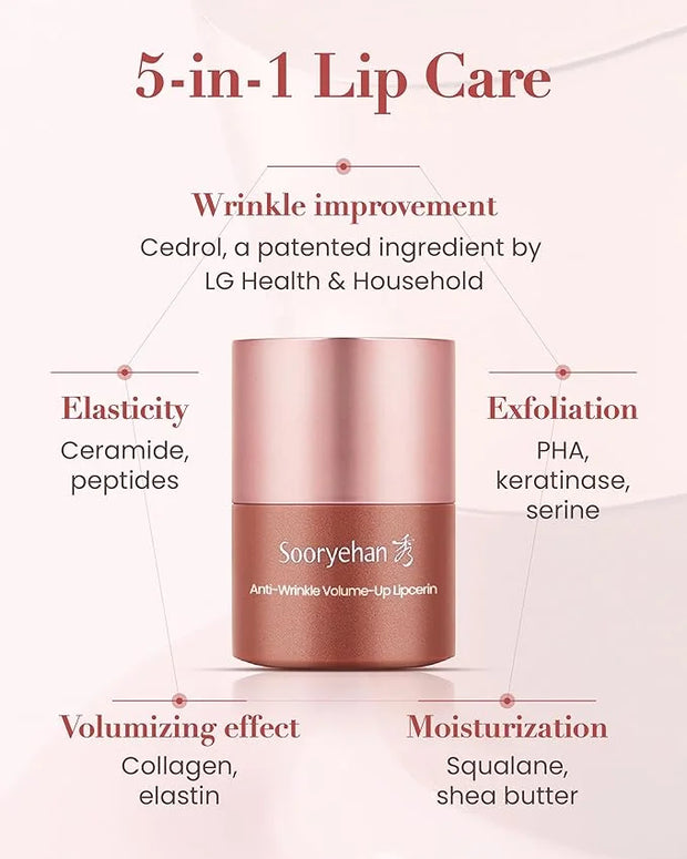 Sooryehan Tinted Lipcerin Lip Balm (0.5fl Squalane.