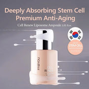 FABYOU Stem Cell Skin Recovery Duo – Korean Skin Care Set for Anti-Aging, Overnight Repair with EGF Cell Renew Ampoule & P...