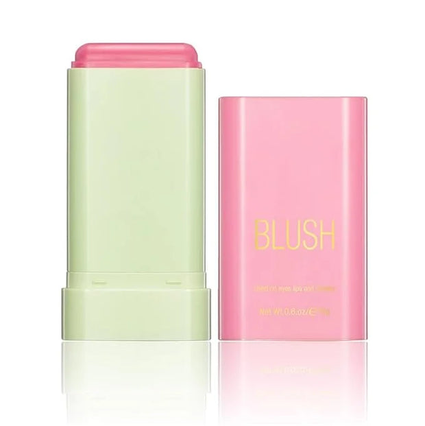 Multi-Use Makeup Blush Stick, 3-in-1 Cream Blush Stick Beauty Tinted Solid Blush Stick for Cheek/Eyes/Lips, Waterproof Moi...