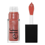 e.l.f. Glow Reviver Lip Oil, Nourishing and Hydrating with High-Shine Glimmer Finish & Sheer Wash Of Color, Minty Scent, N...