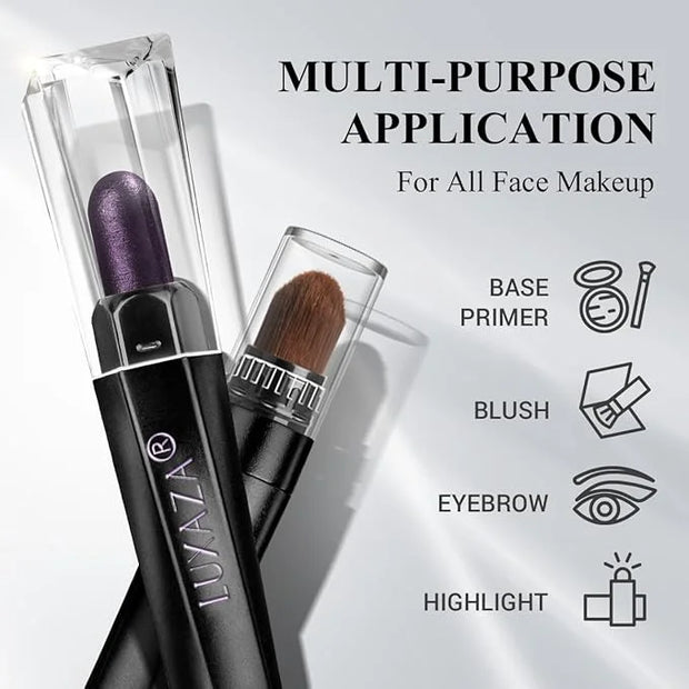 Neutral Eyeshadow Stick Makeup Set, Metallic Shimmer Matte Cream Eye Shadow Eyeliner Brightener Pencil Crayon - Classic 6P...