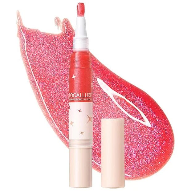 FOCALLURE Glitter Lip Gloss,High Shine Shimmer Lipstick,Long Lasting Plumping Lipgloss,Hydrating,Moisturizing,Non-Sticky a...