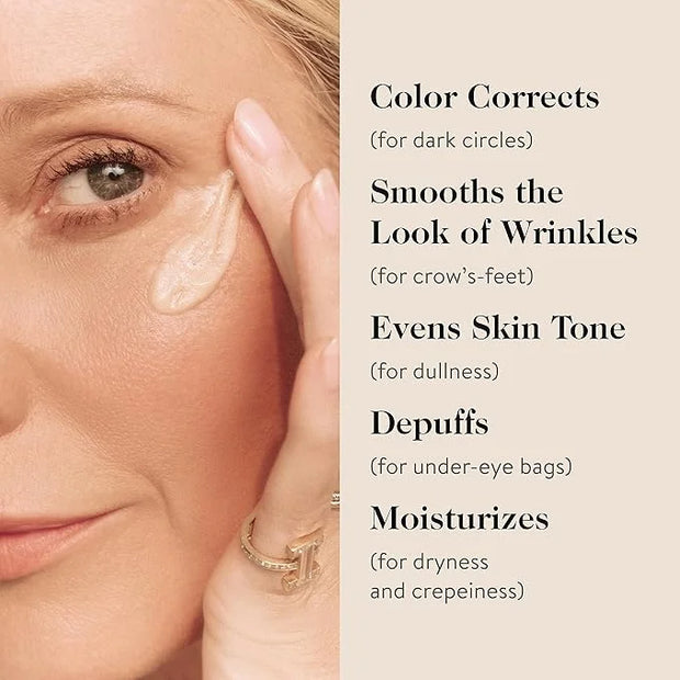 goop Beauty Vitamin C Eye Cream | Color Correcting Cream for Dark Circles | Helps Smooth Wrinkles & Depuff Eyes | 0.5 fl o...