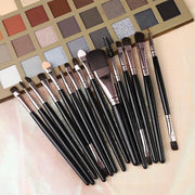 UCANBE Nude Eyeshadow Palette + 15 PCS Makeup Brushes Set, 40 Color Matte Shimmer Glitter Eye Shadow, Neutral Black Dark G...