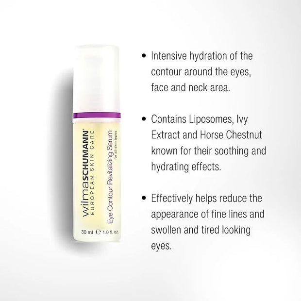 Collagen Moisturizing Serum + Eye Contour Serum Bundle, Reduces Fine Lines and Wrinkles, Set Includes (2) 1OZ/30ML Bottles...