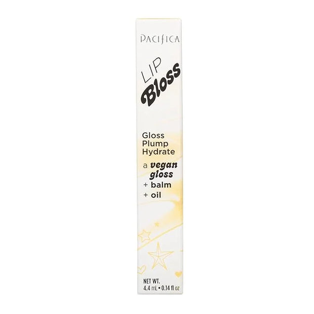 Pacifica Plumping Lip Gloss - Lip Bloss Tinted Lip Balm Treatment - Vanilla Bean Flavored - Moisturizing, High-Shine, Long...