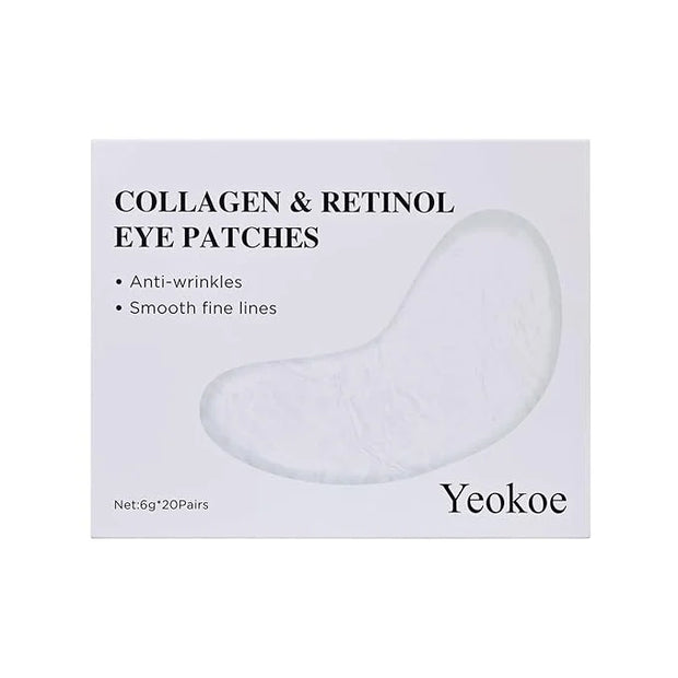 Under Eye Patches for Dark Circles,Puffy Eyes,20 Pairs Face Masks SkinCare With Collagen and Retinol for Anti wrinkles Smo...
