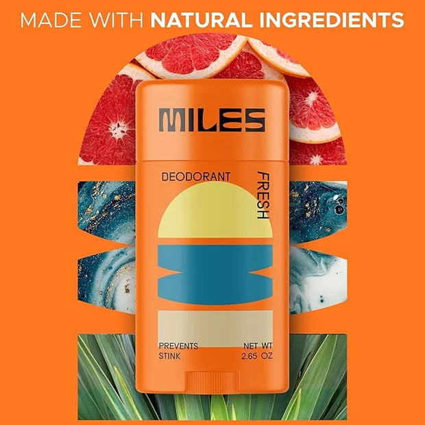 Miles Kids Deodorant for Boys and Girls - Aluminum Free Deodorant for Kids and Teens, Natural, Hypoallergenic, Made in USA...