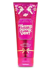 Bath and Body Works - Twisted Peppermint - Fine Fragrance Mist and Ultra Shea Body Cream - Full Size – Winter 2019 - Produ...