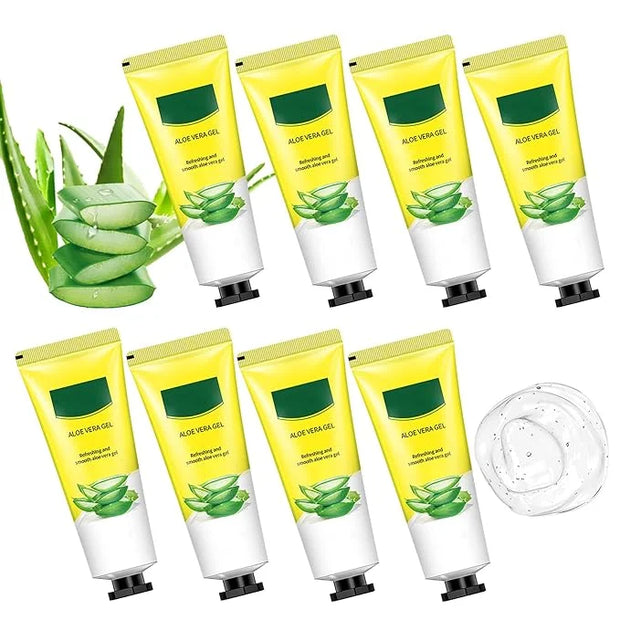 8PCS Aloe Vera Gel for Face & Skin,Organic Aloe Vera Gel,Hydrating After Sun Cream for Travel Size,Moisturizing Lotion for...