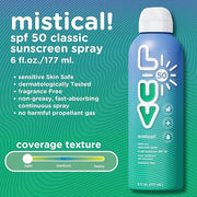 mistical! SPF 50 Sunscreen Spray, Broad-Spectrum Protection Against UVA & UVB Rays, Perfect For Everyday Activities & Outd...