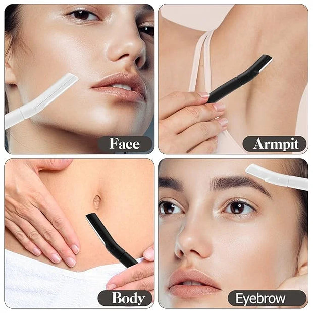 Eyebrow Razor, Dermaplane Face Razors for Women Facial Hair, Eyebrow Shaver(8 Count), Peach Fuzz Removal, Dermaplaner to E...