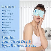 Steam Eye Mask Hyaluronic Acid Formula Self Heating Moist Eye Compress Disposable SPA Warm Eye Mask 5 Packs for Dry Eye, E...
