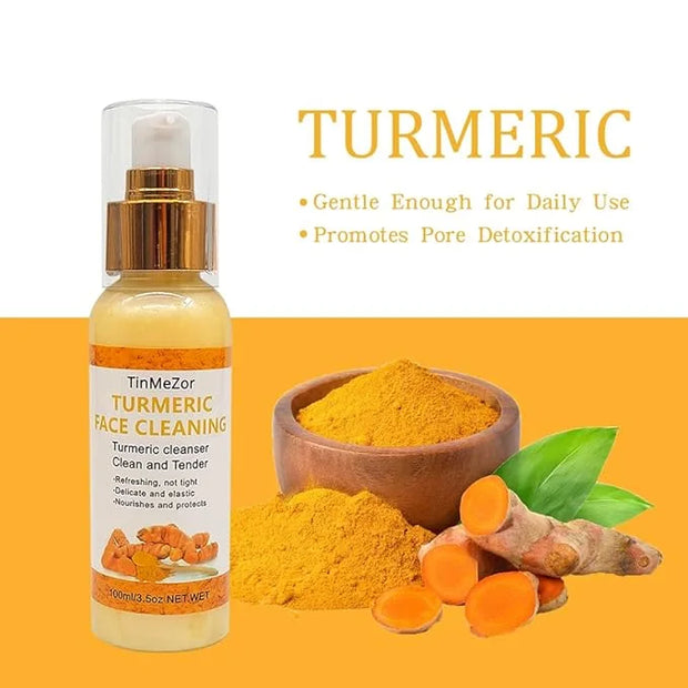 Turmeric Facial Cleanser,Turmeric Soap And Turmeric Face Scrub Three Piece Set for Face & Body,Turmeric Face Wash,Turmeric...