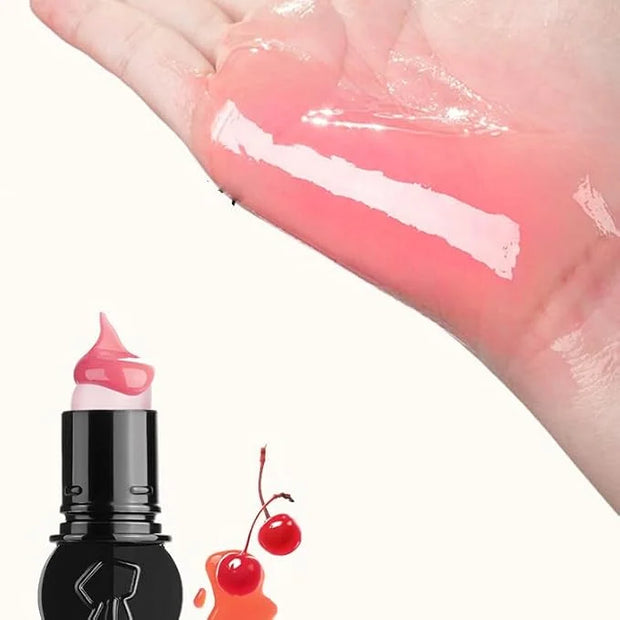 1 PC Macaron Canned Lip Essence High Glossy Lip Jelly, Mirror Effect Lip Glaze Mirror Effect Lip Balm, Moisturizing & Plum...