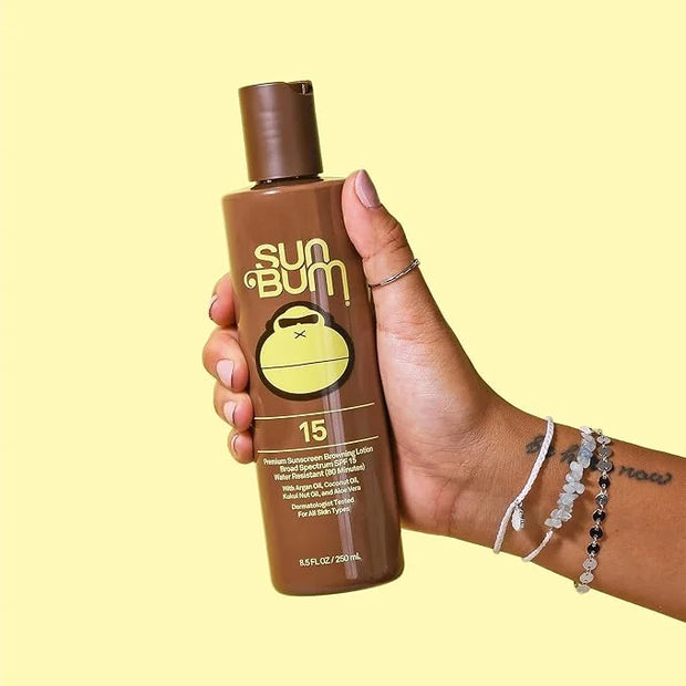 Sun Bum SPF 15 Browning Lotion | Vegan and Hawaii 104 Act Compliant (Octinoxate & Oxybenzone Free) Broad Spectrum Moisturi...