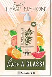 Australian Gold Hemp Nation Sparkling Citrus & Champagne Bundle - Tan Extender Body Lotion (18 FL Oz) & Body Wash (8 FL Oz...