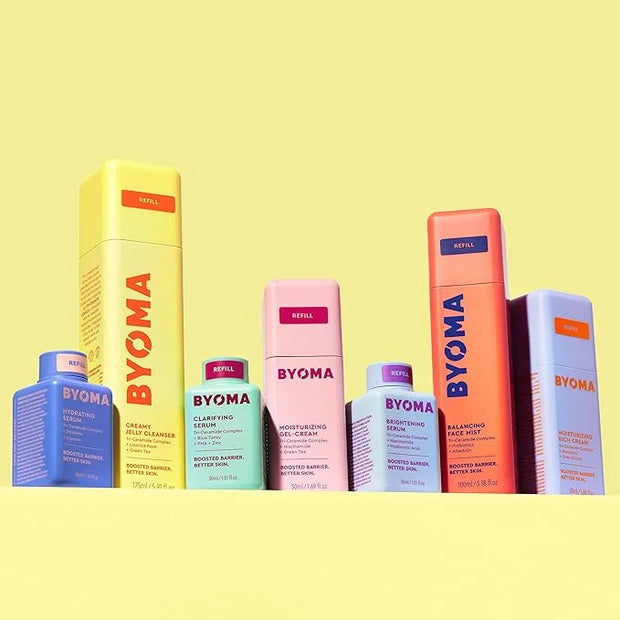 BYOMA Brightening Serum Refill - Barrier Repair Serum - Brightening & Hydrating Face Serum with Hyaluronic Acid, Niacinami...