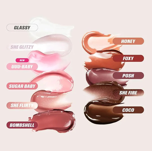 Huda Faux Filler Extra Shine Lip Gloss UUU-Baby (electric lilac) - 3.9 mL / 0.13 fl oz - Product Image