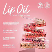L.A. Girl Lip Oil Nourishing Gloss, Shimmer Cherry GLC725 - Product Image