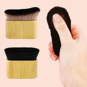 2pcs Self Tanner Brush, Sunscreen Tanning Brush for Self Tan Flat & Curved Head Brush for Body Instant Makeup Buffing Brus...