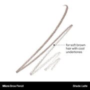 Morphe Micro Dual Eyebrow Pencil - Dual-Ended Brow Pencil Featuring a Retractable, Ultra-Precise, Pointed Tip - Richly Pig...
