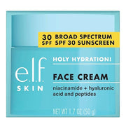 e.l.f. Holy Hydration! Face Cream, Broad Spectrum SPF 30 Sunscreen, Moisturizes & Softens Skin, Quick-Absorbing & Ultra-Hy...