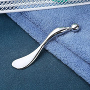Zinc Alloy Eye Cream Spoon Eye Fatigue Relief Massage Tool for Skincare Makeup Application and Facial Care Silver Eye Spoo...
