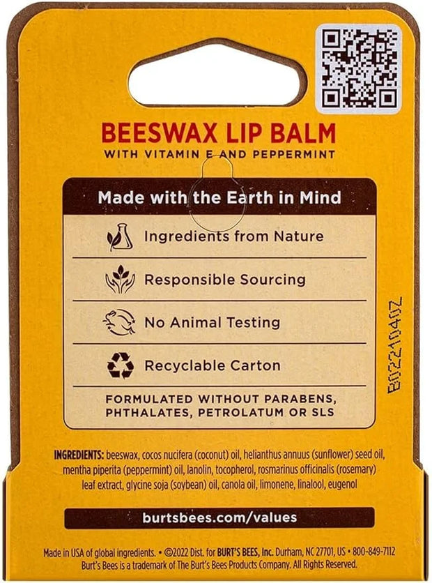 Burt's Bees Lip Balm, Beeswax - Product Image