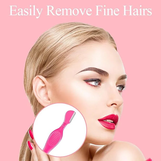 Mudder 21 Pcs Eyebrow Razor Eyebrow Shaver Facial Razor Multipurpose Face Trimmers with Precision Cover for Women Makeup C...