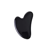 Black Obsidian Jade Facial Roller & Gua Sha Set 100% Natural Source from Highest Altitude of Himalayan Two-Sided Face Neck...