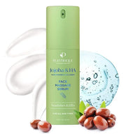 PLANTIFIQUE Superfood Under Eye Patches Dark Circle 12 Pairs and Jojoba Oil & Hyaluronic Acid Face Serum for Gua Sha Massa...