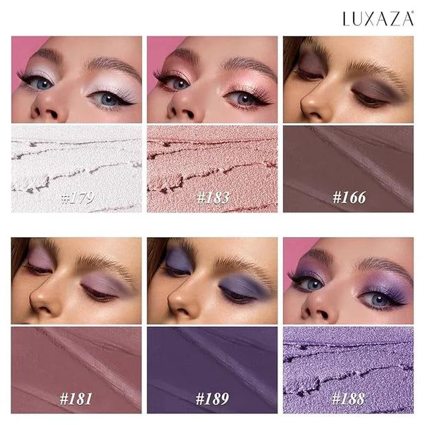 Neutral Eyeshadow Stick Makeup Set, Metallic Shimmer Matte Cream Eye Shadow Eyeliner Brightener Pencil Crayon - Classic 6P...