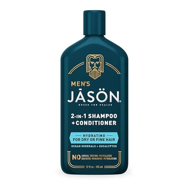 Jason Men's Hydrating 2-in-1 Shampoo and Conditioner, 12 oz - Product Image