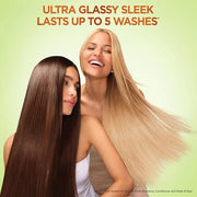 Garnier Fructis Sleek & Shine Shampoo, Conditioner + Anti-Frizz Serum Set for Frizzy, Dry Hair, Argan Oil (3 Items), 1 Kit...