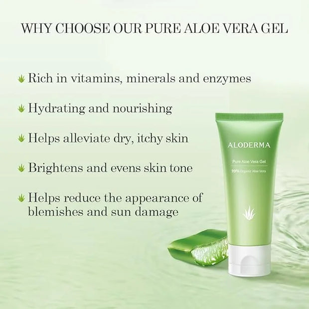Aloderma Essential Aloe Firming & Rejuvenating Skin Care Set - 4 Pieces - Gel, Cleanser, Toner, Cream - Product Image